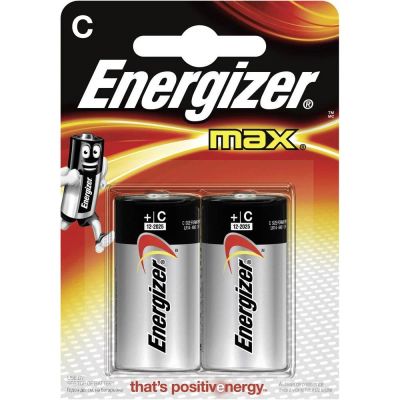 Лот: 7289772. Фото: 1. Батарейка LR14 Energizer MAX BL2... Батарейки, аккумуляторы, элементы питания