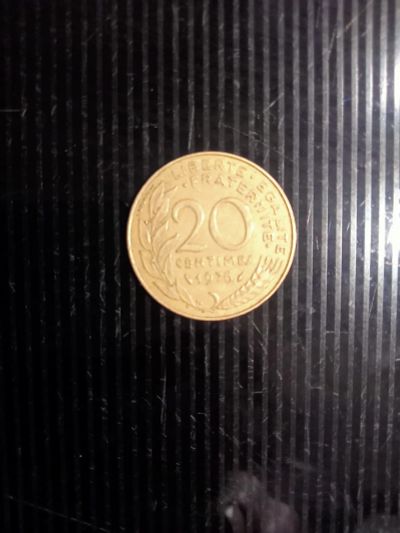 Лот: 19548987. Фото: 1. Монета Франции 20 сантимов 1976. Европа