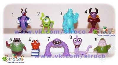 Лот: 2164551. Фото: 1. игрушки киндер университет монстров. Игрушки