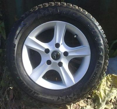 Лот: 1232975. Фото: 1. Литье 14" 5*114,3 + ice cruiser... Шины на дисках