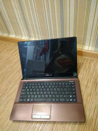 Лот: 12679542. Фото: 1. ноутбук asus k43s алюминиевый... Ноутбуки