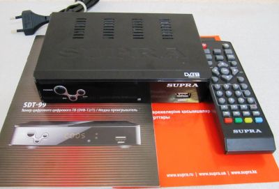 Лот: 15607830. Фото: 1. Телевизионная приставка DVB-T2... Цифровое, спутниковое ТВ