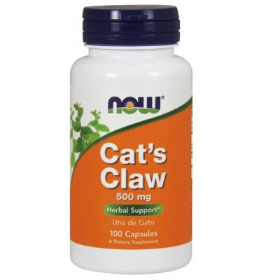 Лот: 10170476. Фото: 1. Cat's Claw 100 капс. NOW (иммунитет... Спортивное питание, витамины