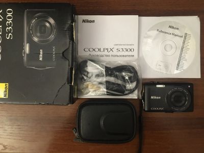 Лот: 16914569. Фото: 1. Nikon Coolpix S3300 Black. Цифровые компактные