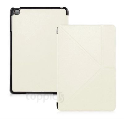 Лот: 3512061. Фото: 1. Белый кожаный Smart Case чехол... Чехлы, обложки