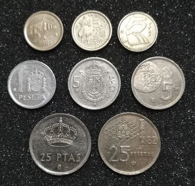 Лот: 22375570. Фото: 1. Лот монет Испании. Европа
