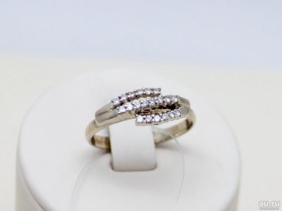 Лот: 12255472. Фото: 1. ЗОЛОТОЕ КОЛЬЦО С БРИЛЛИАНТАМ 2... Кольца, перстни