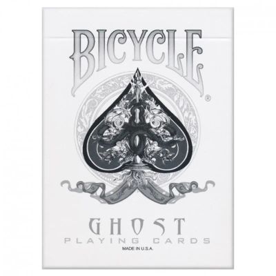 Лот: 15645909. Фото: 1. Карты Bicycle Ghost White от Ellusionist... Настольные игры, карты