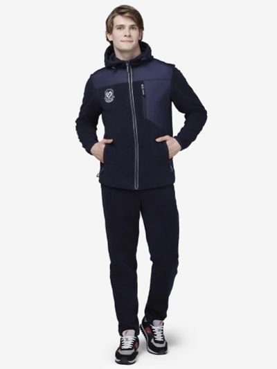 Лот: 25550881. Фото: 1. Костюм флисовый мужской (синий... Спортивные костюмы