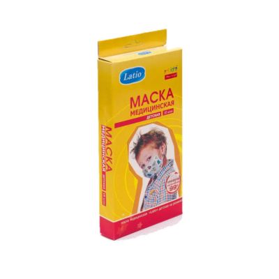 Лот: 25669003. Фото: 1. Маска медицинская Латио детская... Лекарства