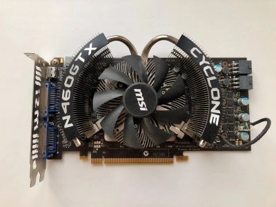 Лот: 17723529. Фото: 1. Видеокарта GTX460 1GB GDDR5 256bit. Видеокарты