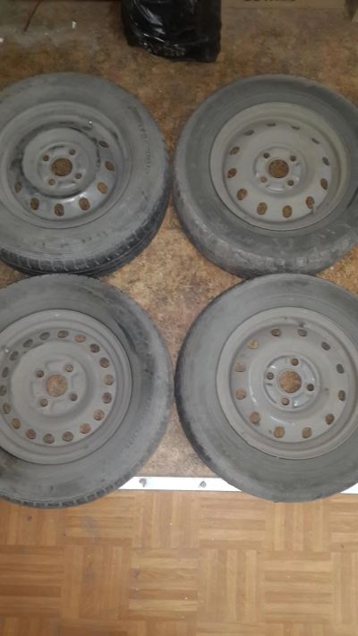 Лот: 7324107. Фото: 1. резина на докатку R13/175/70 4x100... Шины на дисках