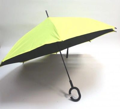 Лот: 10429945. Фото: 1. Зонт-наоборот антизонт Желтый... Зонты