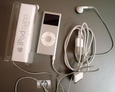 Лот: 187367. Фото: 1. Apple ipod nano 2G silver. Плееры