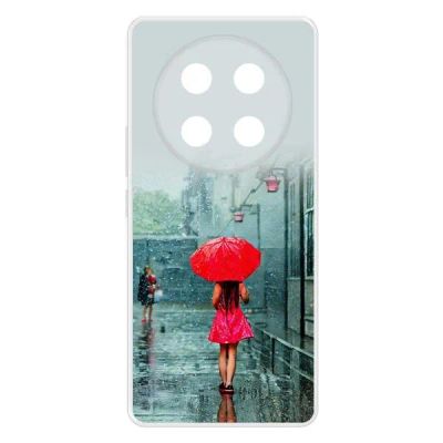 Лот: 25135462. Фото: 1. Чехол Krutoff Clear Case "Красный... Чехлы, бамперы