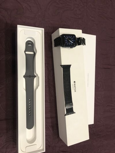 Лот: 15057524. Фото: 1. apple watch 3 42mm. Смарт-часы, фитнес-браслеты, аксессуары