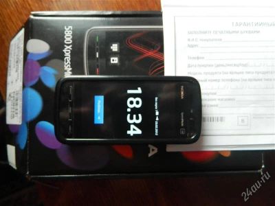 Лот: 1564585. Фото: 1. nokia 5800. Смартфоны