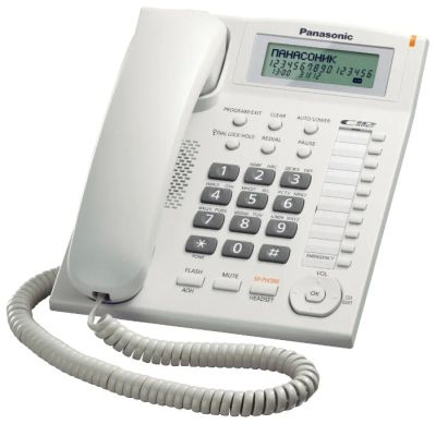 Лот: 19235802. Фото: 1. Телефон Panasonic KX-TS2388RUW... Проводные телефоны