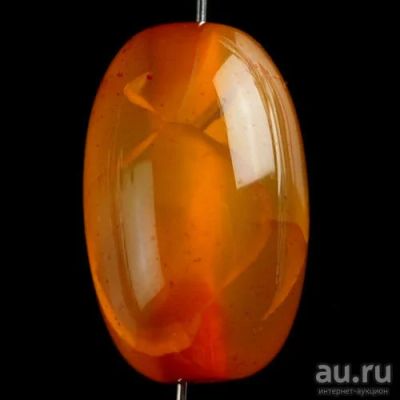 Лот: 9528708. Фото: 1. 20x13 мм Dragon Veins Agate бусина... Драгоценные и поделочные камни