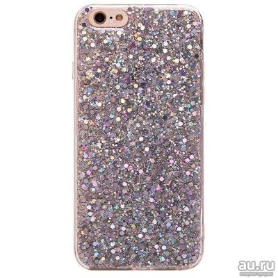 Лот: 12993351. Фото: 1. Чехол iPhone 7/ 8 Силикон С блестками... Чехлы, бамперы