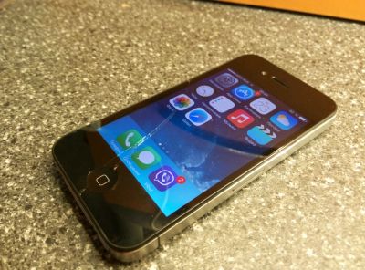 Лот: 6000743. Фото: 1. Iphone 4 16Gb, черный. Читайте... Смартфоны