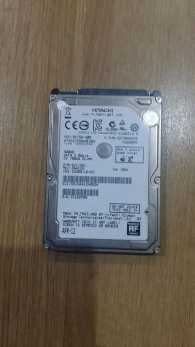 Лот: 8539508. Фото: 1. Hitachi 5K750 500gb Жесткий диск. Жёсткие диски (HDD)