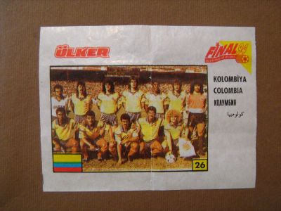 Лот: 7428481. Фото: 1. Старый вкладыш. Футбол 39. Наклейки, карточки, вкладыши