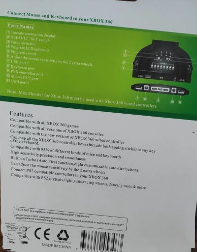 Лот: 19137921. Фото: 1. Connect Mouse and Keyboard Xbox... Аксессуары для игровых приставок, консолей, геймпады