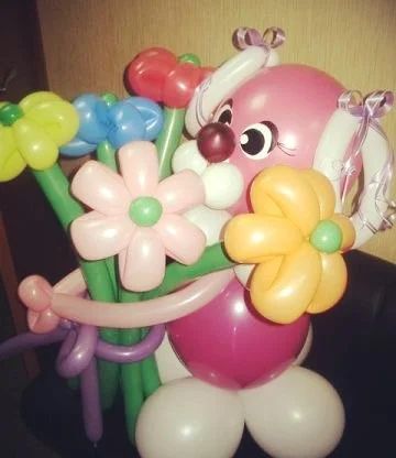 Лот: 3346982. Фото: 1. Букеты и фигуры из воздушных шаров... Воздушные шары