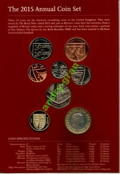 Лот: 6006008. Фото: 1. 0006 Великобритания 2015 2+1 фунт... Великобритания и острова