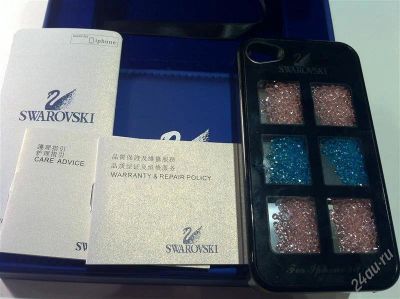 Лот: 1682776. Фото: 1. Чехол на IPhone 4/4s Swarovski... Чехлы, бамперы