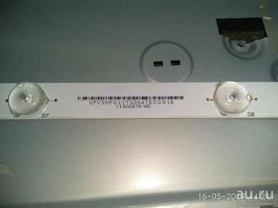 Лот: 13760096. Фото: 1. led string GJ-DLeDii P5-400-D409-V4... Запчасти для телевизоров, видеотехники, аудиотехники