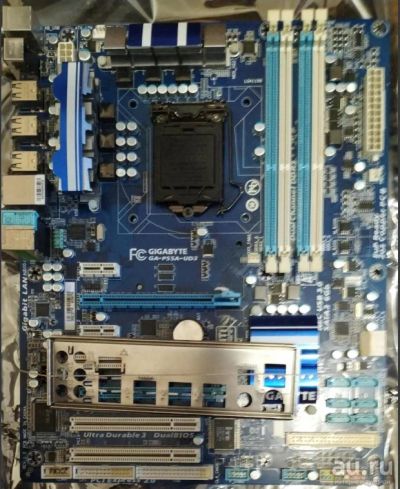 Лот: 13642786. Фото: 1. Gigabyte GA-p55a-ud материнская... Комплекты запчастей