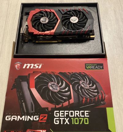 Лот: 15294734. Фото: 1. Видеокарта MSI GamingZ gtx 1070. Видеокарты