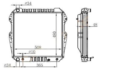 Лот: 3698045. Фото: 1. Радиатор toyota land cruiser prado... Двигатель и элементы двигателя