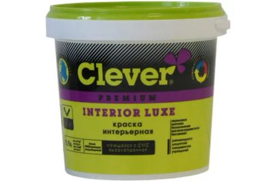 Лот: 19508614. Фото: 1. Краска Clever interior luxe для... Краски, лаки, растворитель