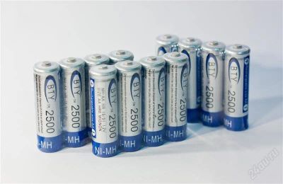 Лот: 992627. Фото: 1. Аккумулятор АА 2500Mha (BTY) новые. Батарейки, аккумуляторы, элементы питания