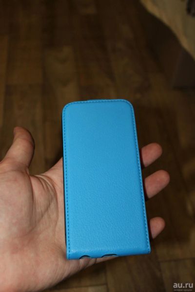 Лот: 9053449. Фото: 1. Чехол флип iPhone 6 6s голубой. Чехлы, бамперы