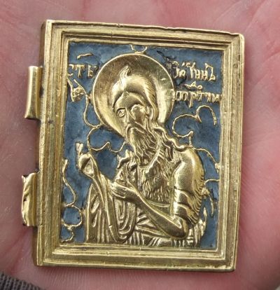 Лот: 18157047. Фото: 1. медная иконка Иоаннс Предтеча... Предметы интерьера и быта