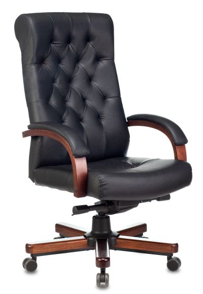 Лот: 20985582. Фото: 1. Кресло руководителя Бюрократ T-9928WALNUT... Стулья и кресла офисные