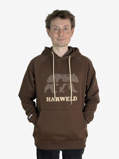 Лот: 25366570. Фото: 1. Худи «Harweld» шоколад, Коричневый. Другое (спортивная одежда)