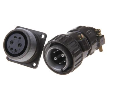 Лот: 17509684. Фото: 1. Авиационный разъем P28K3Q 6pin... Разъёмы