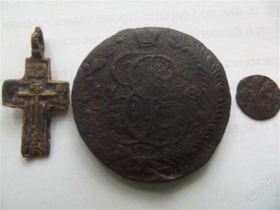Лот: 2413579. Фото: 1. 5 копеек 1768 перидатировка с... Россия до 1917 года