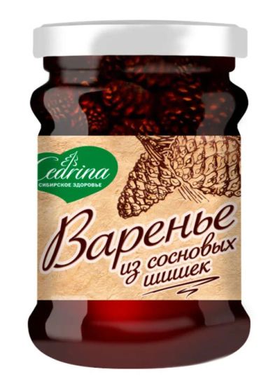 Лот: 10808620. Фото: 1. Варенье из шишки (сосновое), 330... Ягоды, орехи