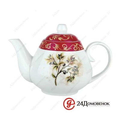 Лот: 12758995. Фото: 1. Чайник 600мл Оливки. Другое (посуда, кухонная утварь)