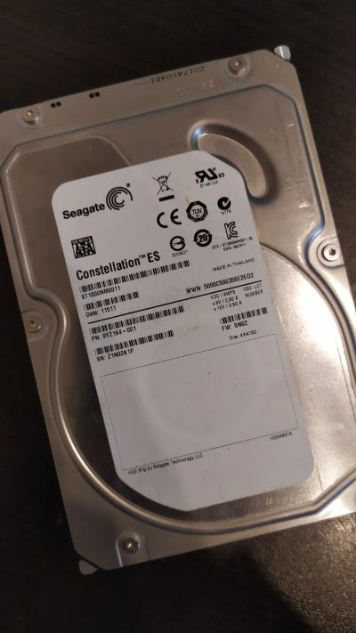 Лот: 16680395. Фото: 1. Seagate ST1000NM011 1000 Гб жёсткий... Жёсткие диски (HDD)