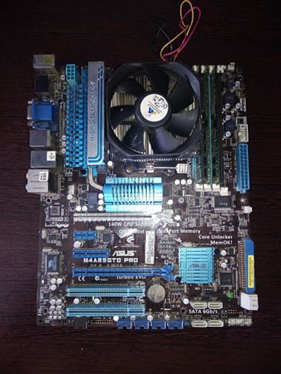 Лот: 13347151. Фото: 1. Плата ASUS Socket-AM3 M4A89GTD... Материнские платы