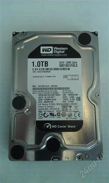 Лот: 2201289. Фото: 1. Жесткий диск выглядит как WD1001FALS... Жёсткие диски (HDD)