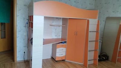Лот: 7968079. Фото: 1. Кровать чердак. Комплекты детской мебели