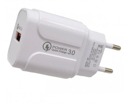 Лот: 16958149. Фото: 1. СЗУ USB Afkas-Nova E02 QC 3.0... Зарядные устройства, блоки питания, адаптеры сетевые для смартфонов